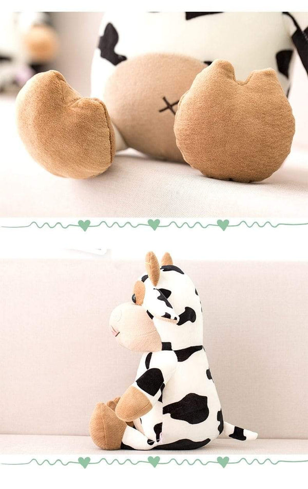 Planet Gates Plush Cow Toy Cute Cattle Plush Stuffed Animals Cattle Soft Doll Kids Toys Birthday Gift for Children