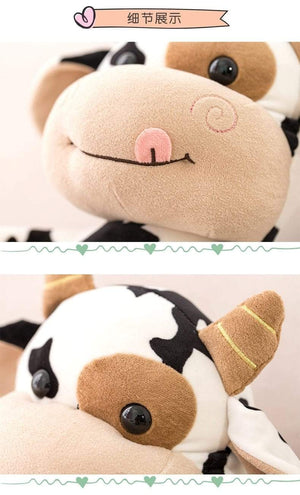 Planet Gates Plush Cow Toy Cute Cattle Plush Stuffed Animals Cattle Soft Doll Kids Toys Birthday Gift for Children