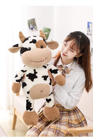 Planet Gates Plush Cow Toy Cute Cattle Plush Stuffed Animals Cattle Soft Doll Kids Toys Birthday Gift for Children