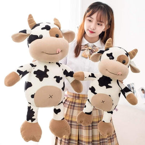 Planet Gates Plush Cow Toy Cute Cattle Plush Stuffed Animals Cattle Soft Doll Kids Toys Birthday Gift for Children