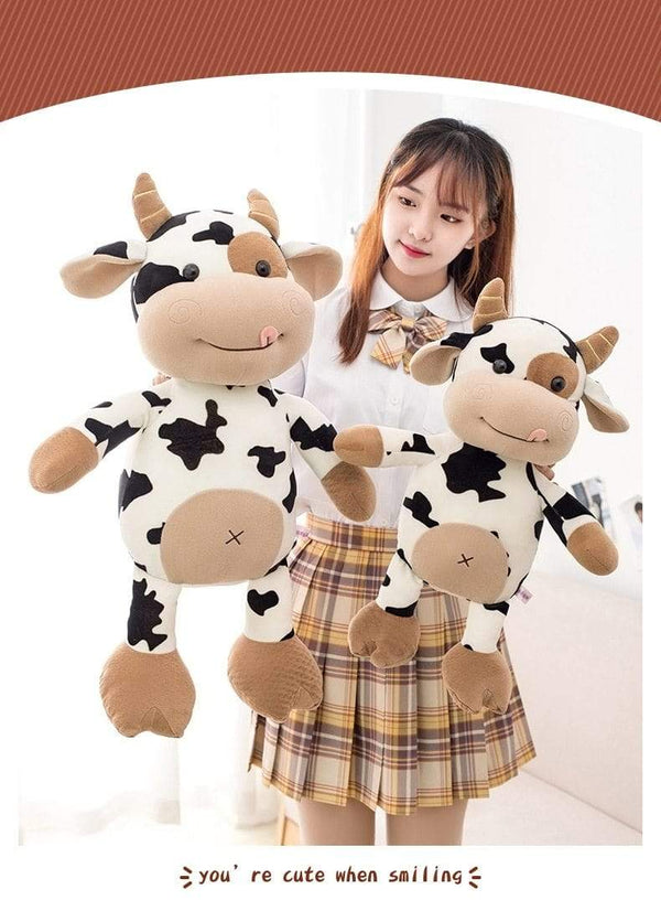 Planet Gates Plush Cow Toy Cute Cattle Plush Stuffed Animals Cattle Soft Doll Kids Toys Birthday Gift for Children