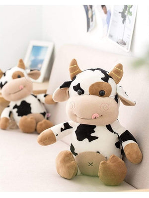 Planet Gates Plush Cow Toy Cute Cattle Plush Stuffed Animals Cattle Soft Doll Kids Toys Birthday Gift for Children