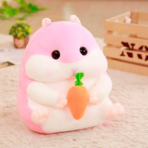 Plush Hamster Stuffed Toy Soft Stuffed Plush Pillow Cushion Cute Kwaii Plush Hamster Stuffed Kids Doll Birthday Gift For Baby