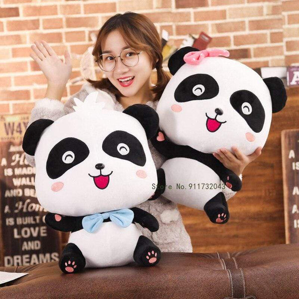 Planet Gates Plush Toys Animal Baby Kawai Plushie Birthday Gift Soft Funny Peluch Dolls Panda Pillows For Sofa Household Flik Blue Smiley