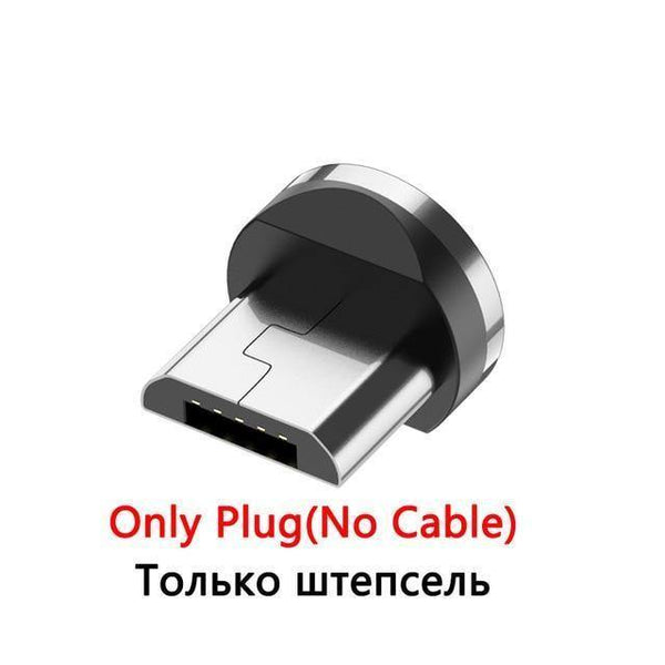 Planet Gates Pluy Only / Micro USB USLION 1M 2A LED Magnetic Cable For Micro USB Type C Phone Cable for Xiaomi POCOPHONE F1 Samsung S9 Charge Magnet Plug Charger