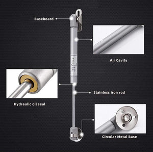 Pneumatic Support Bar 80-150N / Hydraulic Hinge Door Kitchen Cabinet Pneumatic Spring Wooden Furniture Hardware Wholesale