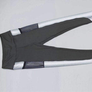 Planet Gates Pocket High Waist Leggings Women Fitness Workout Activewear Printing Trouser Fashion Patchwork Push Up Female Leggings