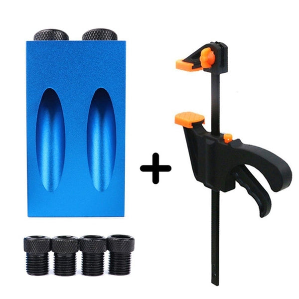 Planet Gates Pocket Hole Screw Jig 15 Degrees Dowel Drill Joinery Kit Carpenters Wood Woodwork Guides Joint Angle Locator Tool