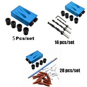 Planet Gates Pocket Hole Screw Jig 15 Degrees Dowel Drill Joinery Kit Carpenters Wood Woodwork Guides Joint Angle Locator Tool