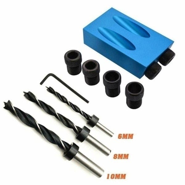 Planet Gates Pocket Hole Screw Jig 15 Degrees Dowel Drill Joinery Kit Carpenters Wood Woodwork Guides Joint Angle Locator Tool