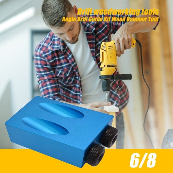 Planet Gates Pocket Hole Screw Jig 15 Degrees Dowel Drill Joinery Kit Carpenters Wood Woodwork Guides Joint Angle Locator Tool