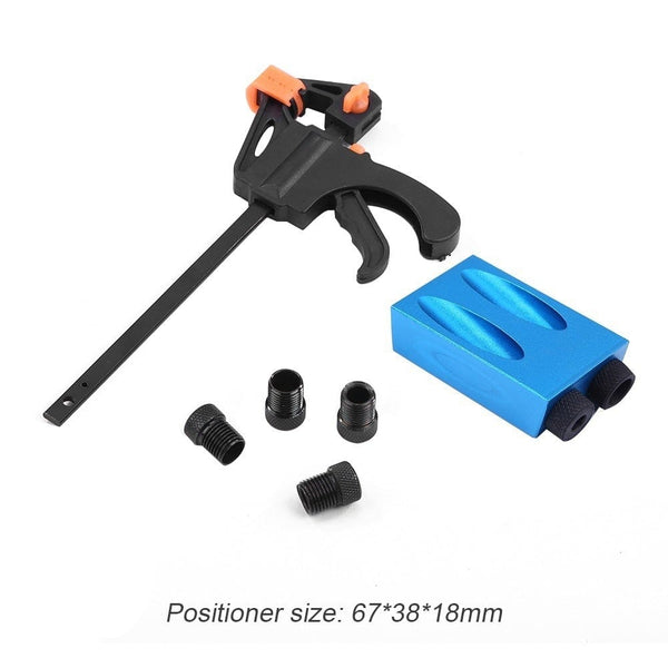 Planet Gates Pocket Hole Screw Jig 15 Degrees Dowel Drill Joinery Kit Carpenters Wood Woodwork Guides Joint Angle Locator Tool