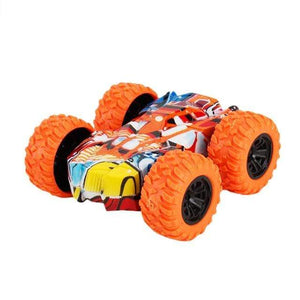 Planet Gates Poland / Orange Friction Car Double-sided Graffiti Stunt Car 4wd Off-road Car Model Vehicle Children's Toy Die-casting Pull Back Racing Car