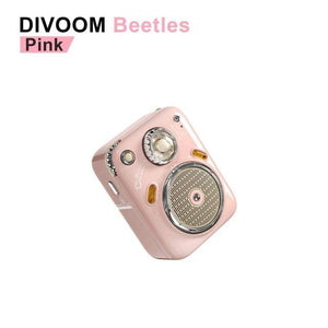 Planet Gates Poland / Pink / Speaker Divoom Beetles Mini Bluetooth Speaker with FM Radio,Cute Portable Outdoor Wireless Speaker ,Long Battery Life Support TF Card