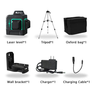 Planet Gates Poland / SET13 HILDA Laser Level 12 Lines 3D Level Self-Leveling 360 Horizontal And Vertical Cross Super Powerful Green Laser Level