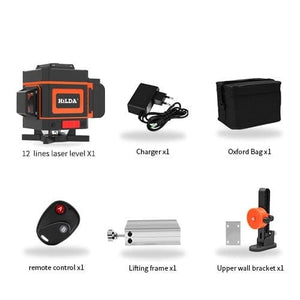 Planet Gates Poland / SET7 HILDA Laser Level 12 Lines 3D Level Self-Leveling 360 Horizontal And Vertical Cross Super Powerful Green Laser Level