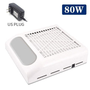Planet Gates Poland / US Plug white 80W Nail Dust Collector Fan Vacuum Cleaner Manicure Machine Tools With Filter Strong Power Nail Art Tool Nail Vacuum Cleaner