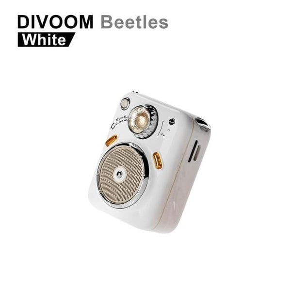 Planet Gates Poland / white / Speaker Divoom Beetles Mini Bluetooth Speaker with FM Radio,Cute Portable Outdoor Wireless Speaker ,Long Battery Life Support TF Card