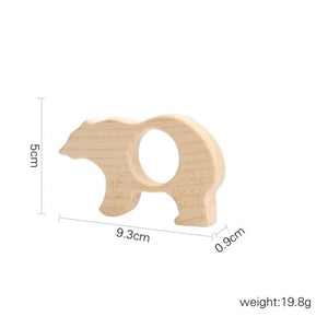 Planet Gates Polar bear Nordic Style Wooden Blocks Baby Montessori Educational Toys for Children Creative Animal Jigsaw Stacking Toys Constructor Blocks
