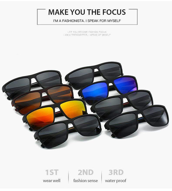 Planet Gates Polarized Sunglasses For Men Plastic Oculos de sol Men's Fashion Square Driving Eyewear Travel Sun Glass