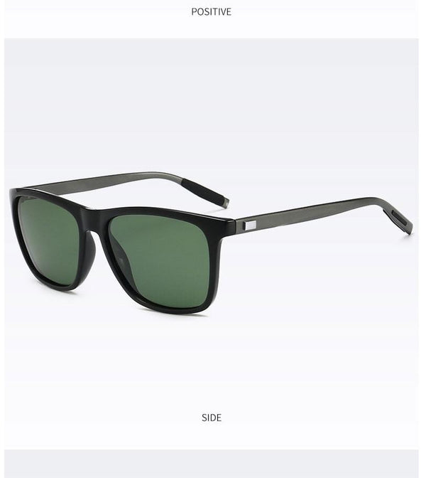 Planet Gates Polarized Sunglasses Men 2021 UV400 Driver's Mirror Square Sunglasses Retro Vintage Anti-Glare Sun Glasses For Men