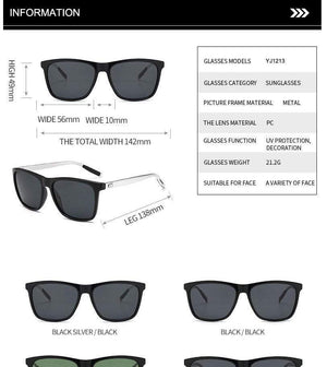 Planet Gates Polarized Sunglasses Men 2021 UV400 Driver's Mirror Square Sunglasses Retro Vintage Anti-Glare Sun Glasses For Men