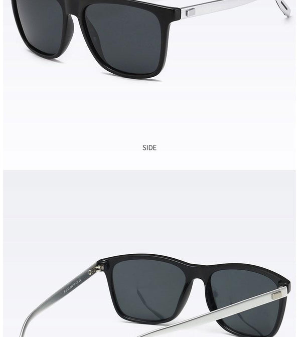 Planet Gates Polarized Sunglasses Men 2021 UV400 Driver's Mirror Square Sunglasses Retro Vintage Anti-Glare Sun Glasses For Men