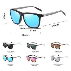 Planet Gates Polarized Sunglasses Men 2021 UV400 Driver's Mirror Square Sunglasses Retro Vintage Anti-Glare Sun Glasses For Men