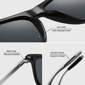 Planet Gates Polarized Sunglasses Men 2021 UV400 Driver's Mirror Square Sunglasses Retro Vintage Anti-Glare Sun Glasses For Men