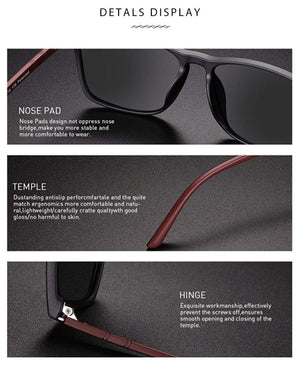Planet Gates Polarized Sunglasses Men's Driving Shades Male Sun Glasses Vintage Travel Fishing Classic Sun Glasses 400