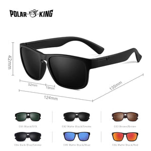 Planet Gates POLARKING Brand Polarized Sunglasses For Men Plastic Oculos de sol Men's Fashion Square Driving  Eyewear Travel Sun Glass