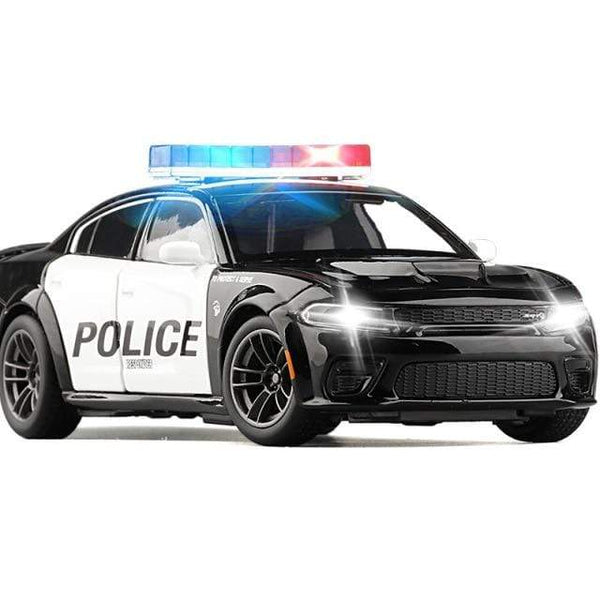 Planet Gates Police car 1:32 Dodge Charger SRT Hellcat Simulation car of Model Alloy Toy car muscle vehicle children Classic Metal Cars birthday gifts