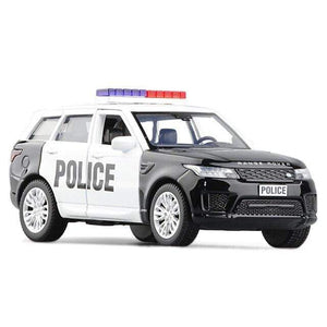 Planet Gates police car 1:36 Land-Rover Range Rover SUV Diecast Alloy Metal Luxury Car Model Pull Back Car For Children Toys With Collection Gift