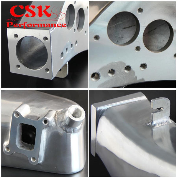 Planet Gates Polish Aluminum RB20 Air Intake Manifold Fits For Nissan Skyline RB20DET R32 GTS GT-S