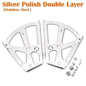 2PCS Furniture Hinges Shoes Drawer Cabinet Hinge Rack Metal Accessories Stainless Steel Foldable Self Fitting Hardware