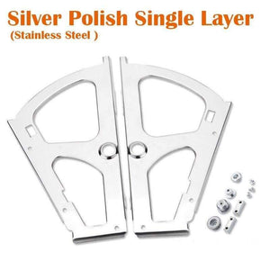 2PCS Furniture Hinges Shoes Drawer Cabinet Hinge Rack Metal Accessories Stainless Steel Foldable Self Fitting Hardware