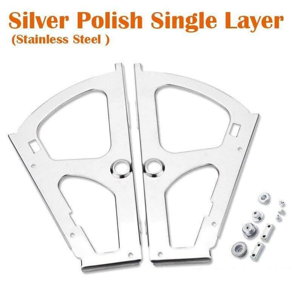2PCS Furniture Hinges Shoes Drawer Cabinet Hinge Rack Metal Accessories Stainless Steel Foldable Self Fitting Hardware