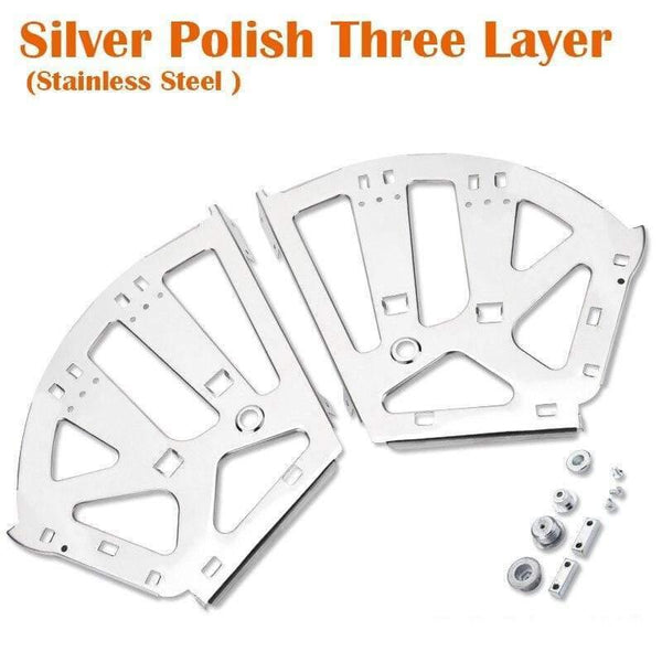 2PCS Furniture Hinges Shoes Drawer Cabinet Hinge Rack Metal Accessories Stainless Steel Foldable Self Fitting Hardware