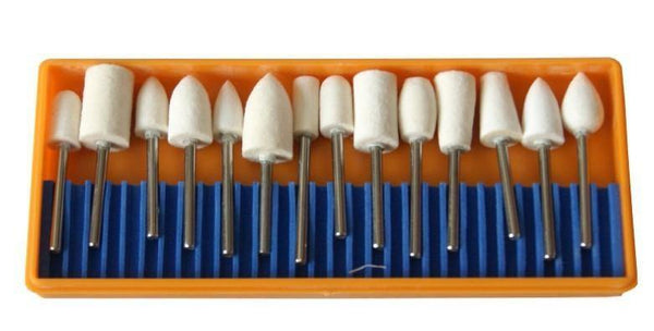 Planet Gates Polishing wheel cutton kit in plastic box Watch & Jewelry tools Free Shipping