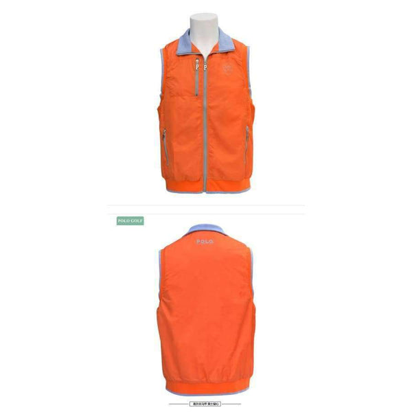 Planet Gates POLO Outdoor Clothes Men Spring Winter Warm Vest Plus Thick Velvet Golf Jacket for Men Waistcoat Windbreaker Vest Apparel