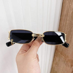 Planet Gates Popular Fashion Small Rectangle Women Luxury Sunglasses Brand Designer Vintage Punk Men Sun Glasses Shades UV400