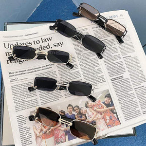 Planet Gates Popular Fashion Small Rectangle Women Luxury Sunglasses Brand Designer Vintage Punk Men Sun Glasses Shades UV400