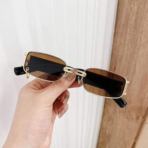 Planet Gates Popular Fashion Small Rectangle Women Luxury Sunglasses Brand Designer Vintage Punk Men Sun Glasses Shades UV400