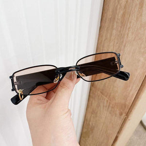 Planet Gates Popular Fashion Small Rectangle Women Luxury Sunglasses Brand Designer Vintage Punk Men Sun Glasses Shades UV400