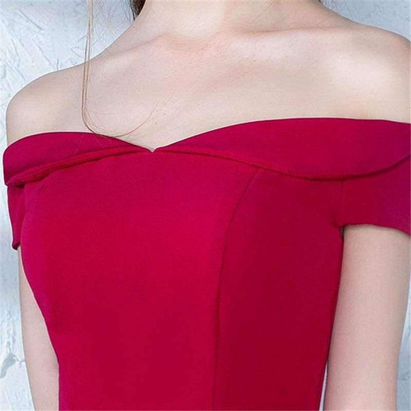 Planet Gates Popular R Off The Shoulder Fashion Designer Elegant Cocktail Gowns Knee-Length Cocktail Dress LX385