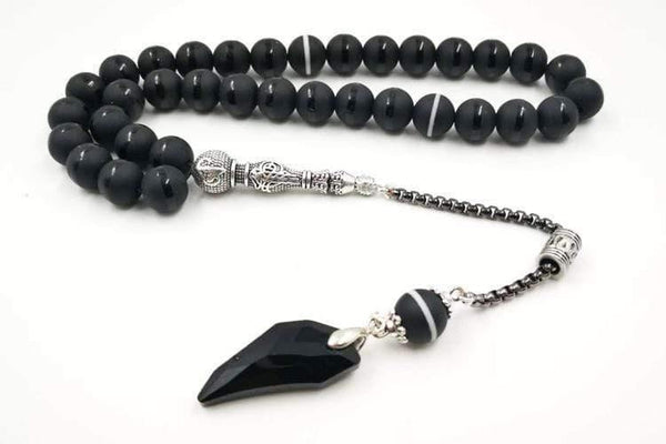 Planet Gates Popular style Black Crystal Muslim prayer beads 33 66 99Misbaha beads Islam Rosary Islamic gift