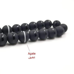 Planet Gates Popular style Black Crystal Muslim prayer beads 33 66 99Misbaha beads Islam Rosary Islamic gift