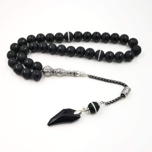 Planet Gates Popular style Black Crystal Muslim prayer beads 33 66 99Misbaha beads Islam Rosary Islamic gift