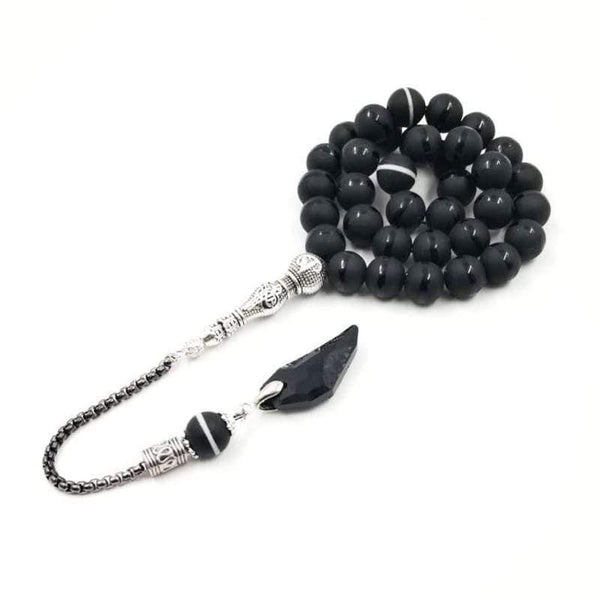 Planet Gates Popular style Black Crystal Muslim prayer beads 33 66 99Misbaha beads Islam Rosary Islamic gift