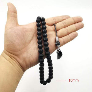 Planet Gates Popular style Black Crystal Muslim prayer beads 33 66 99Misbaha beads Islam Rosary Islamic gift